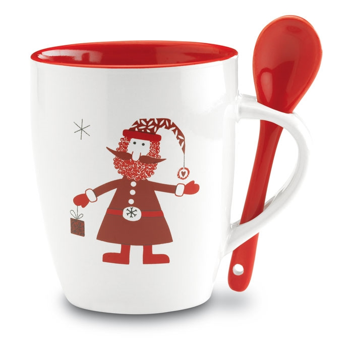 Kerstmok met lepel 250ml