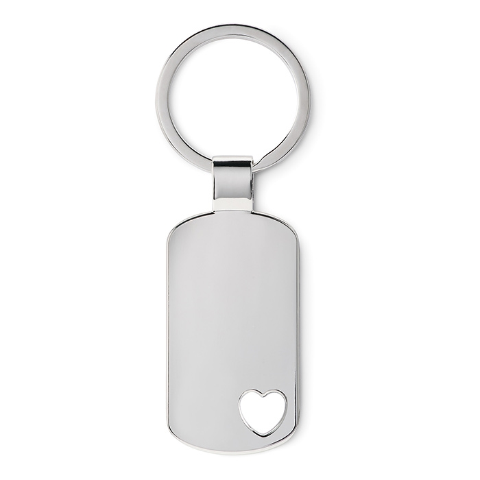 Metalen sleutelhanger, hartje
