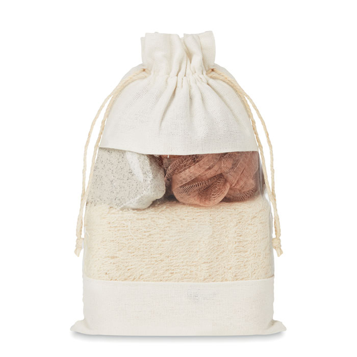 Badset in katoenen pouch