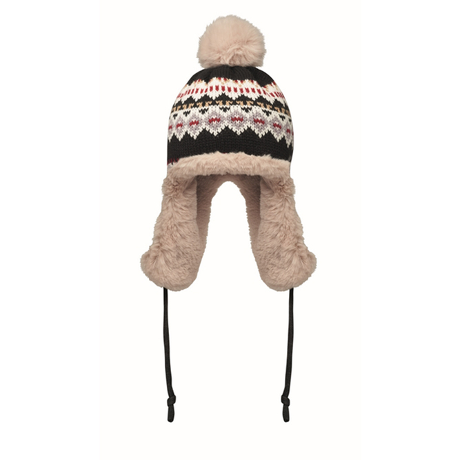 Gebreide muts met oorflap