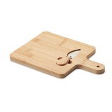 Bamboe kaasplank met mes