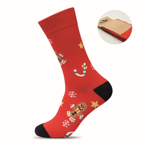 Paar kerstsokken L - rood