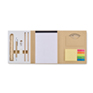 Schrijfset met notitieblok - beige