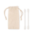 Set herbruikbare wattenstaafjes - beige