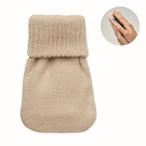Handwarmer gebreid polyester - beige