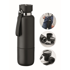Dubbelwandige fles 500ml - zwart