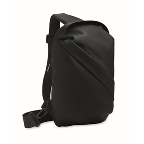 Crossbody tas van zacht PU - zwart