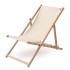 Houten strandstoel - beige
