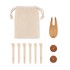 Golf accessoires set in etui - beige