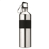Tweekleurige drinkfles 750 ml - mat zilver