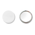 Metalen button - mat zilver