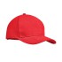 Brushed cotton basebal cap - rood