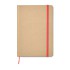 Recycled A5 notitieboek - rood