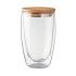 Dubbelwandig drinkglas 450ml - transparant