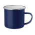 Metalen mok  emaille coating - blauw