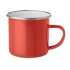 Metalen mok  emaille coating - rood