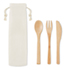 Bamboe bestekset - beige