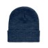 RPET Beanie met omslag - blauw