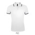 PASADENA heren polo 200g - Marine/Wit