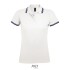 PASADENA dames polo 200g - Marine/Wit