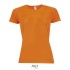 SPORTYdames t-shirt 140g - neon oranje