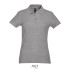 PASSION dames polo 170g - Zandgrijs