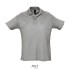 SUMMER II HEREN Polo 170g - Zandgrijs