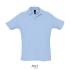 SUMMER II HEREN Polo 170g - Sky Blue Pique