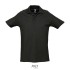 SPRING II HEREN Polo 210g - Zwart