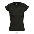 MOON dames t-shirt 150g - Deep Black