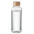 Glazen fles 650ml bamboe dop
