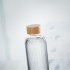 Glazen fles 650ml bamboe dop