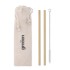 Bamboo rietjes en borstel set