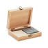 Whiskey set in bamboe box