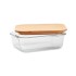 Glazen lunchbox bamboe deksel